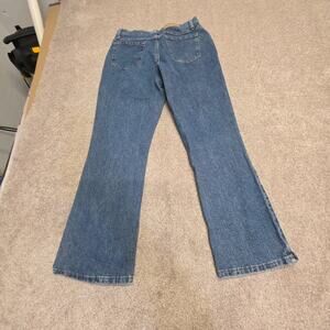 NWT vtg Riders by Lee Mid-Rise Boot Cut Stretch Jeans Size 12P Medium Wash